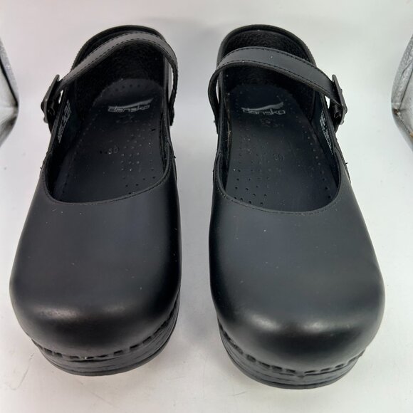 Dansko ladies Betty Leather Mary Jane Pumps 40 black heels 10-10.5 witch core - Picture 8 of 13